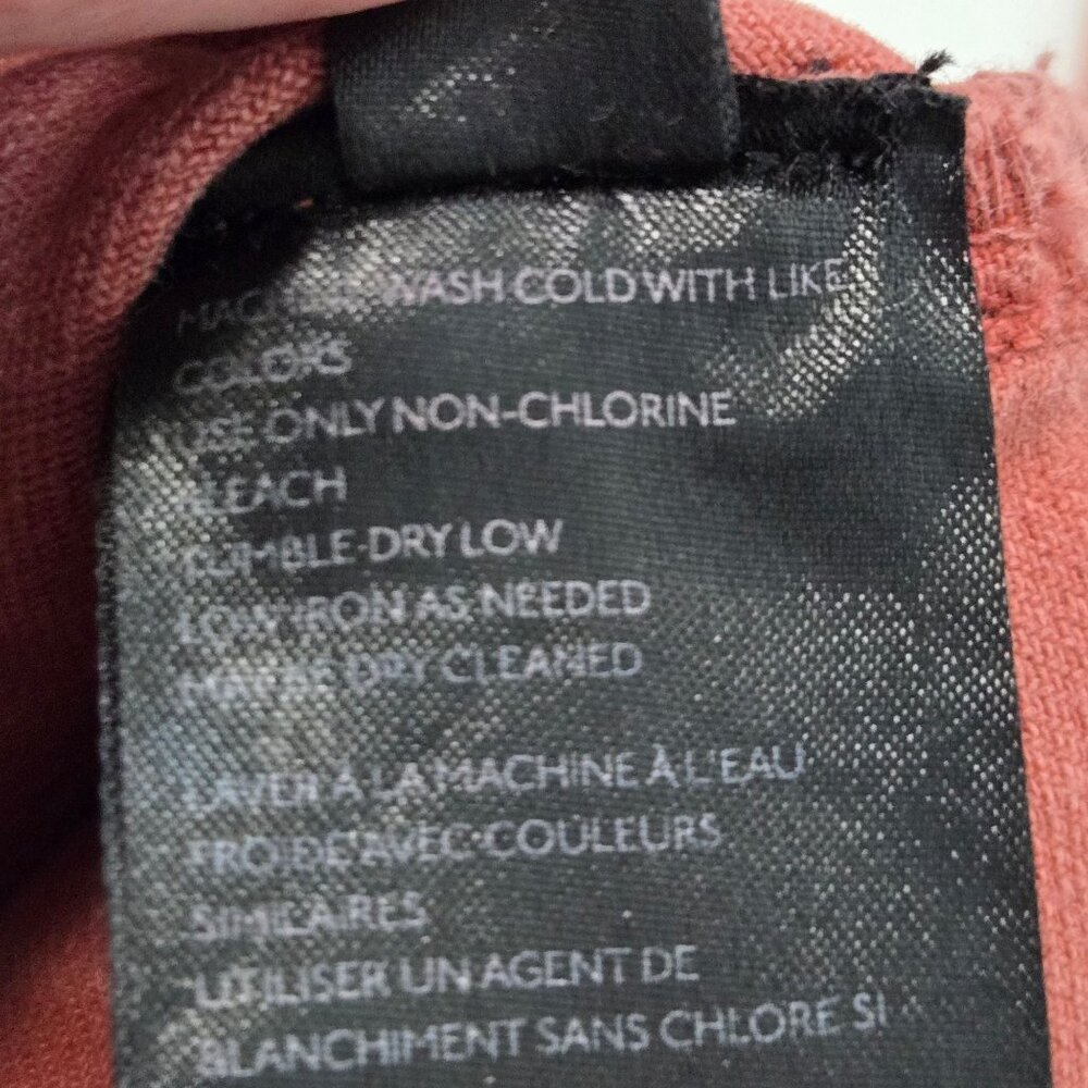 Free People Size S Cotton Platoon Cargo Pants In Red Rust Elastic Waistband - Picture 11 of 16